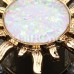 Golden Blazing Sun Opal Glitter Ear Gauge Plug