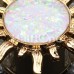 Golden Blazing Sun Opal Glitter Ear Gauge Plug Golden Blazing Sun Opal Glitter Ear Gauge Plug