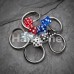 Double Dice Acrylic Twist Spiral Ring