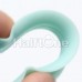 Seafoam Green Ultra Thin Flexible Silicone Ear Skin Double Flared Tunnel