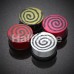 Hypnotic Swirls Acrylic Single Flared Ear Gauge Plug