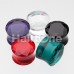 Faceted Pyrex Glass Gemstone Double Flared Ear Gauge Plug 